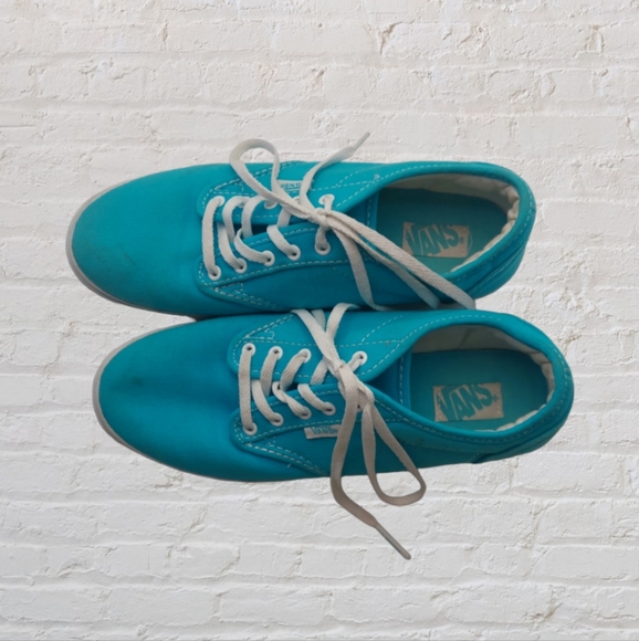 Vans Atwood Sneaker teal blue womens size 6.5 - Picture 1 of 6